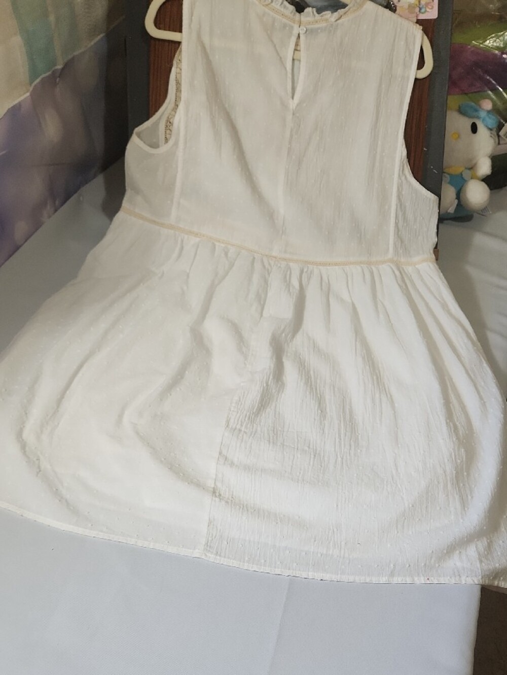 Umgee White Mini Dress with Red, Yellow & Blue Floral Embroidery 🌟call out - Picture 12 of 16